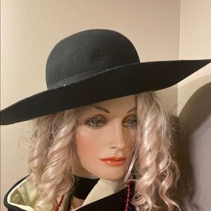 H&M NWT Black Wide-Brim Hat